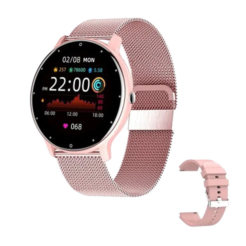 Smartwatch Feminino com Pulseira em Malha